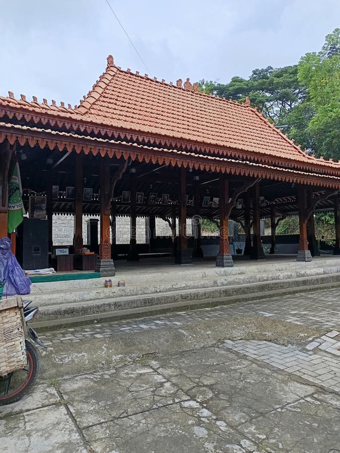 A very beautiful traditional Javanese house royalty free stock photo