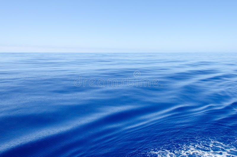 Very calm ocean stock photo