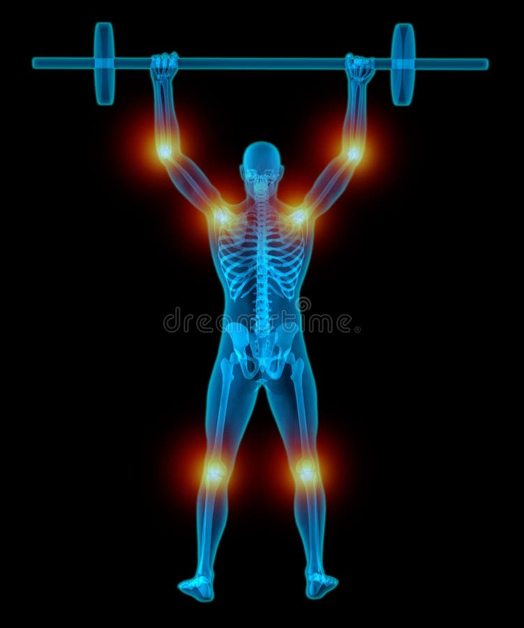 Joints pain full figure stock illustration. Illustration of anatomy