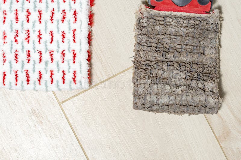 Mop for Mopping Old and New Stock Photo Image of hand, cotton 203350426