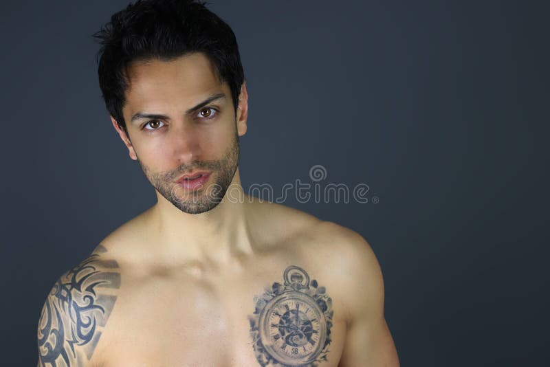 Very Handsome Man with Tattoos. Attractive Young Model Stock Photo - Image of male, gorgeous: 117205156 Very Handsome Man with Tattoos. Attractive Young Model Stock Photo - Image of male, gorgeous: 117205156