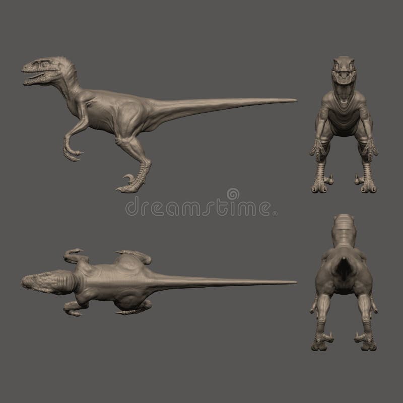 Velociraptor Dinosaur Reference Views 3d Render Stock Illustration - Illustration of extinct, character: 164270169 Velociraptor Dinosaur Reference Views 3d Render Stock Illustration - Illustration of extinct, character: 164270169