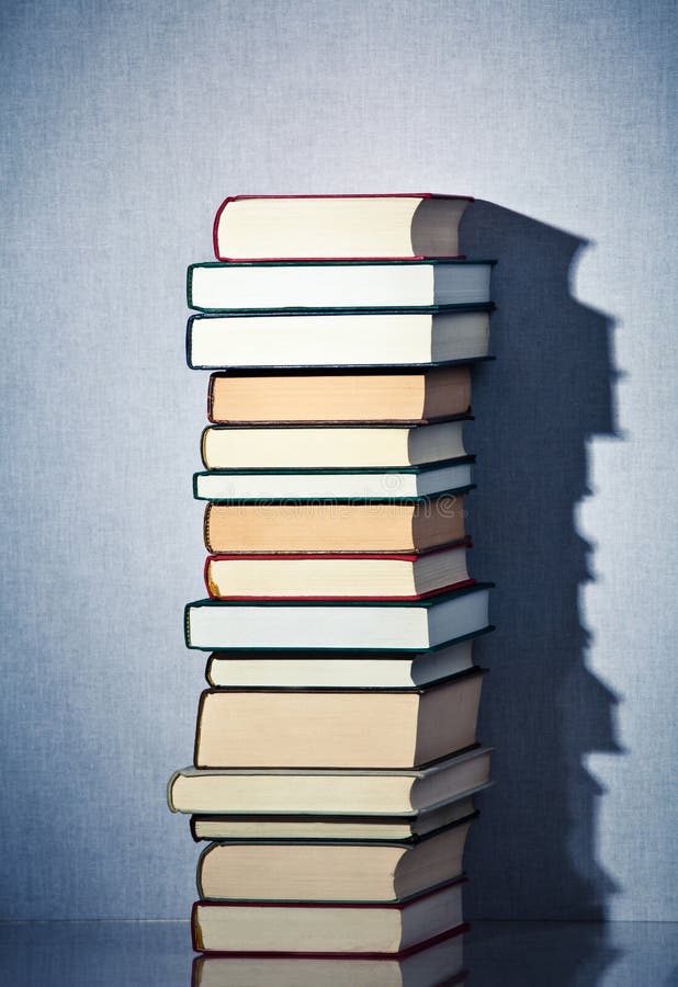 Open Book on an Stack of Books. Stock Image - Image of books, flipped ...