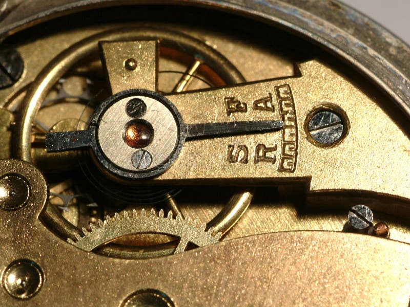 Old clock machine stock image. Image of micro, circle, balance 304257