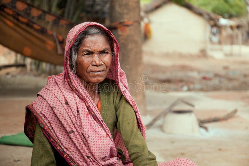 Very old indian villager woman