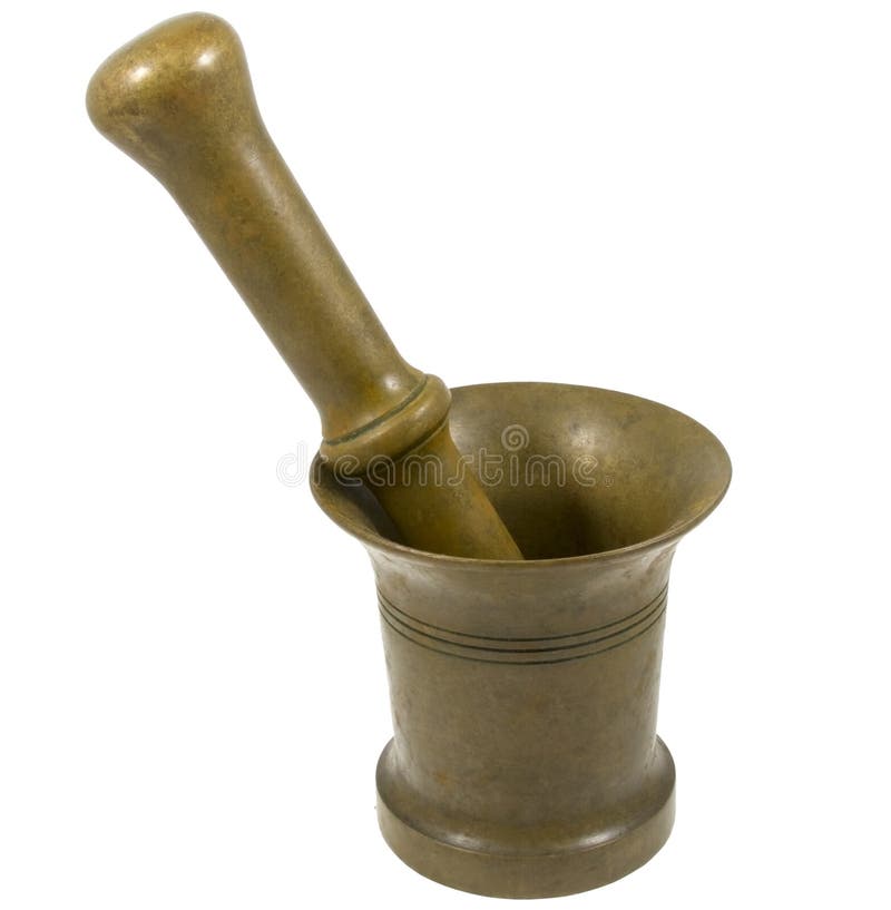 Very old mortar and pestle stock image. Image of closeup 93971055
