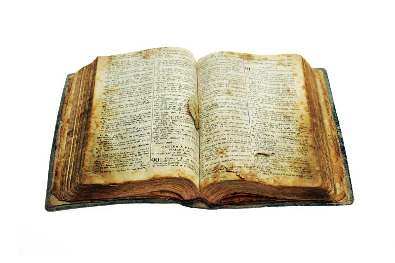 Very old open bible