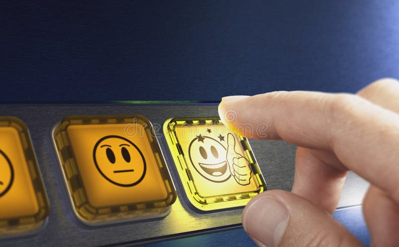 Very positive customer service feedback. Client experience concept vector illustration