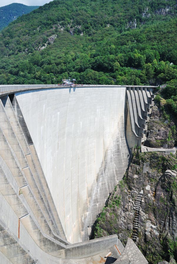 Verzasca dam near Locarno, Switzerland.