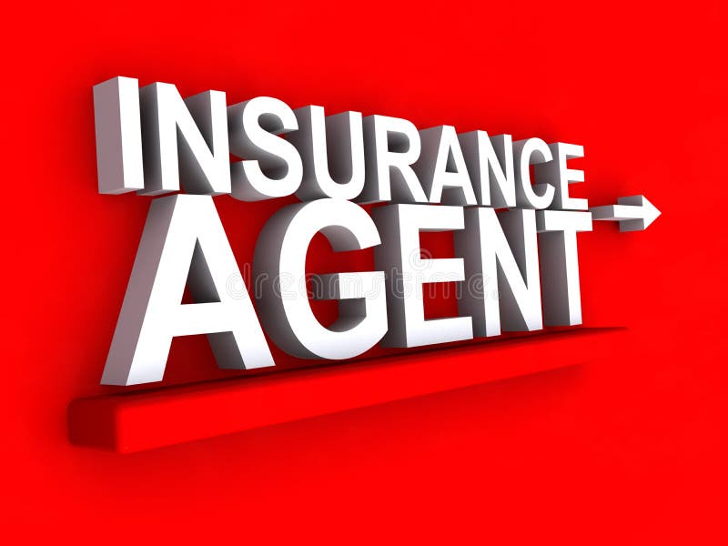 Verzekeringsagent stock illustratie