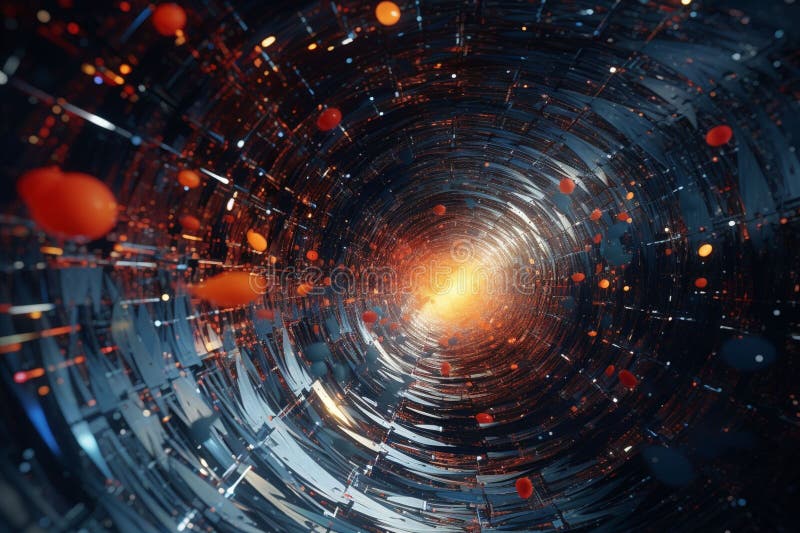 Verzerrte Realität enthüllt einen kosmischen Wandteppich vektor abbildung