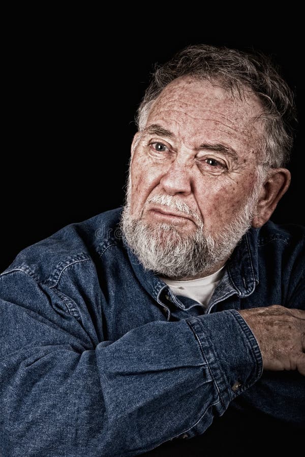Verärgerter alter Mann stockfotos Verärgerter alter Mann stockfotos