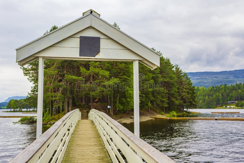 VesleÃ¸ye island nature in town Fagernes Fylke Innlandet Norway