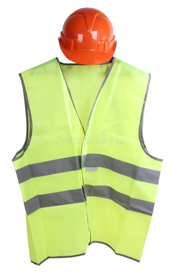 Hard hat and vest stock photo. Image of industry, plastic 39615272