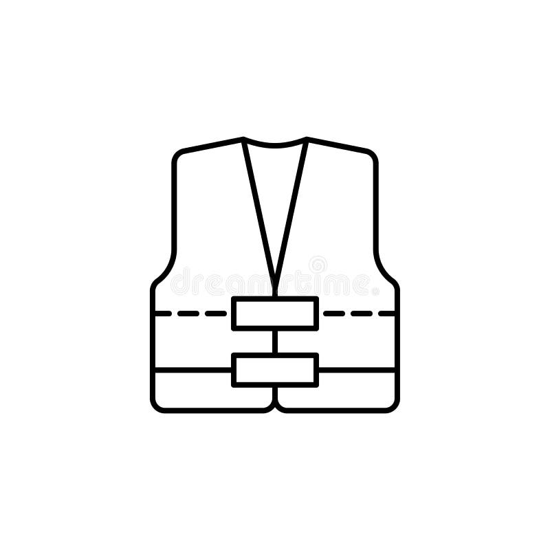 Vest, Waistcoat, Safety Icon. Simple Line, Outline Vector Elements of ...