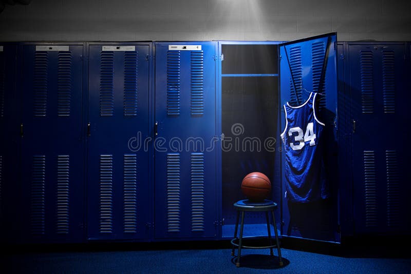 Vestiaire de basket-ball images stock Vestiaire de basket-ball images stock