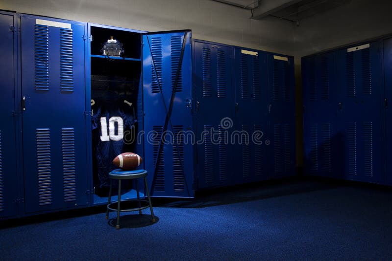 Vestiaire du football photographie stock Vestiaire du football photographie stock