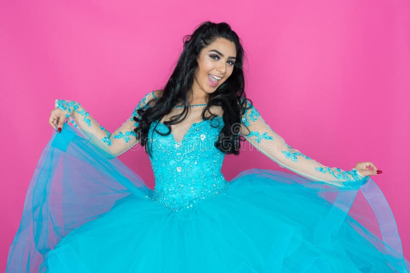Vestido adolescente da dança fotografia de stock