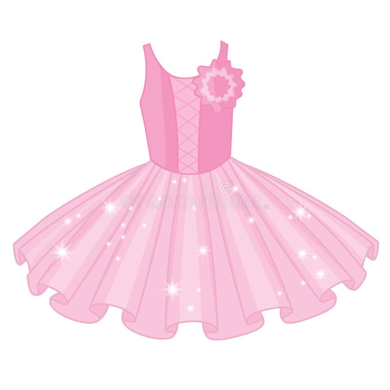 Vestido cor-de-rosa macio do tutu do bailado do vetor