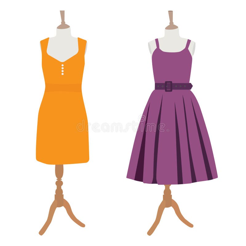 Vestiti della donna illustrazione di stock Vestiti della donna illustrazione di stock