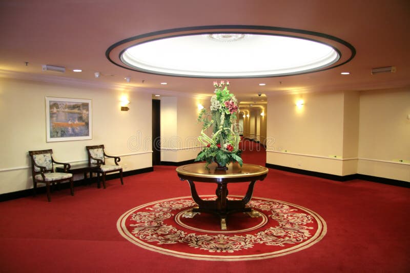 Hotel lifts and corridor foyer and waiting area. Hotel lifts and corridor foyer and waiting area