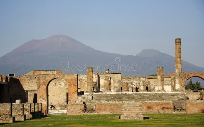 Vesuvius and ruins