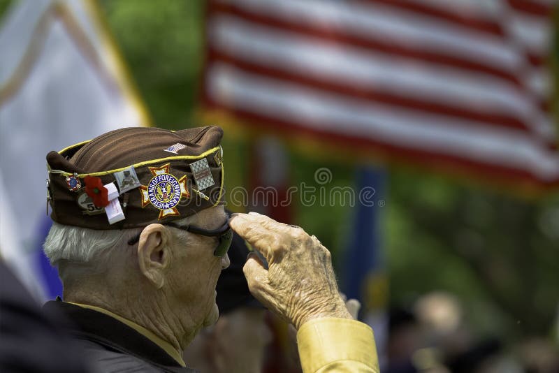 Veteranen-Begrüßung lizenzfreies stockbild Veteranen-Begrüßung lizenzfreies stockbild