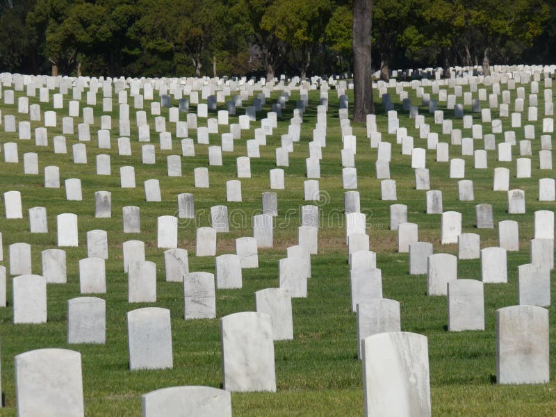 Veterans Cemetery Los Angeles Stock Photo Image 8547858