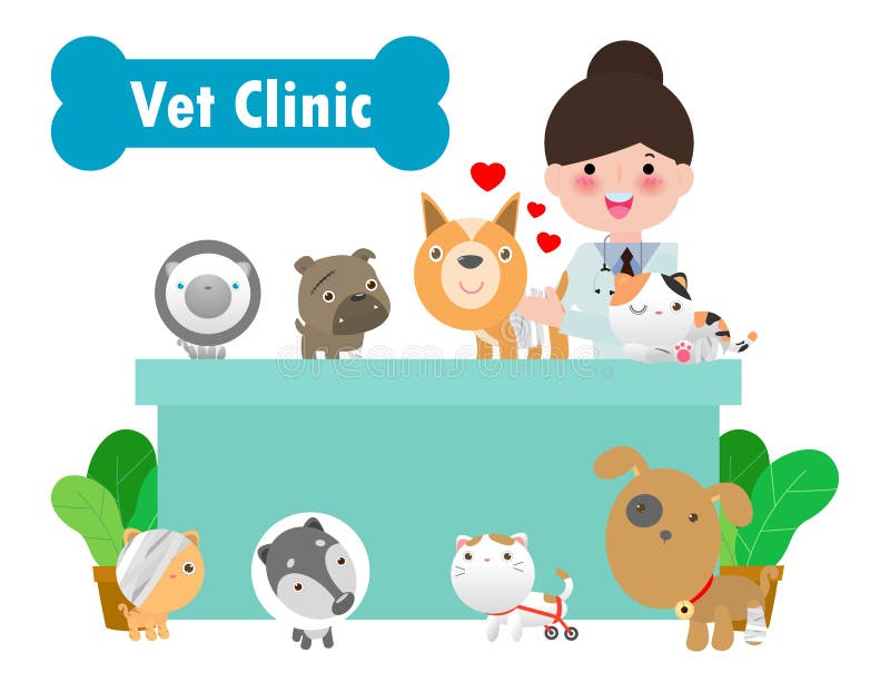 veterinarians with animals clipart image