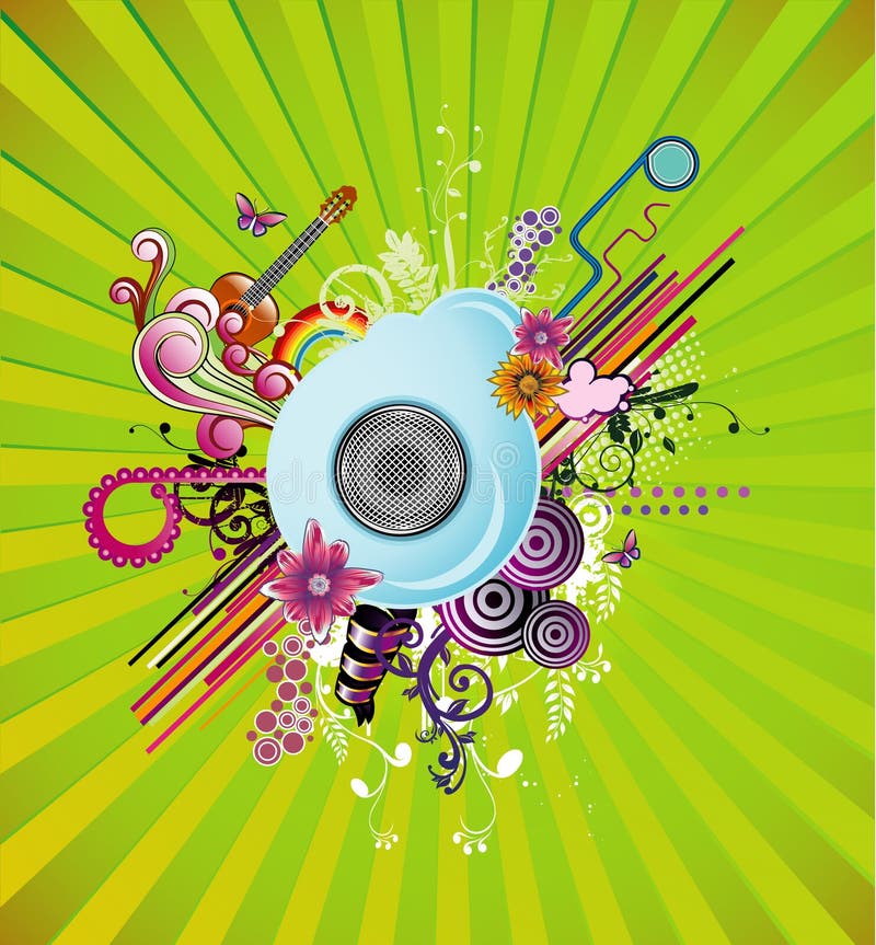 Vetor abstrato floral ilustração stock