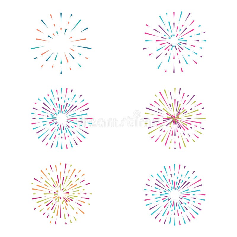 Fogos De Artifício, Cor Púrpura De Fogos De Artifício Em Fundo Branco  Estilo Simples De Desenho Animado Desenho Do Elemento De Pr Ilustração do  Vetor - Ilustração de feliz, natal: 197741737