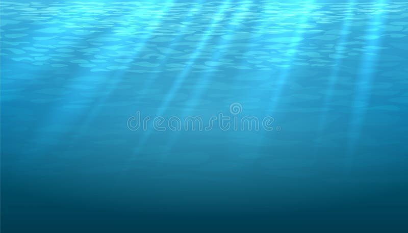 Empty underwater blue shine abstract vector background. Light and bright, clean ocean or sea illustration. Empty underwater blue shine abstract vector background. Light and bright, clean ocean or sea illustration