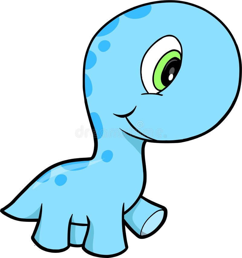 Vetor de Dinossauro Fofo ilustração do vetor