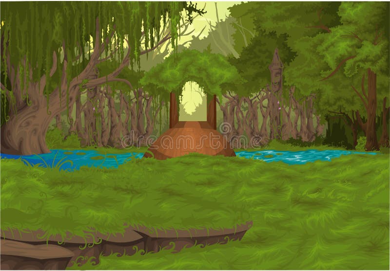 Fundo vetorial de paisagem bonita ilustração do vetor