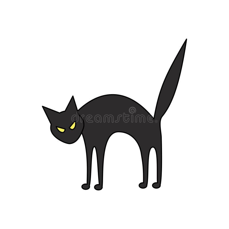 Conjunto De Coleta De Personagem De Desenho Animado De Halloween Gato Preto  PNG , Gato, Sombrio, Preto Imagem PNG e Vetor Para Download Gratuito