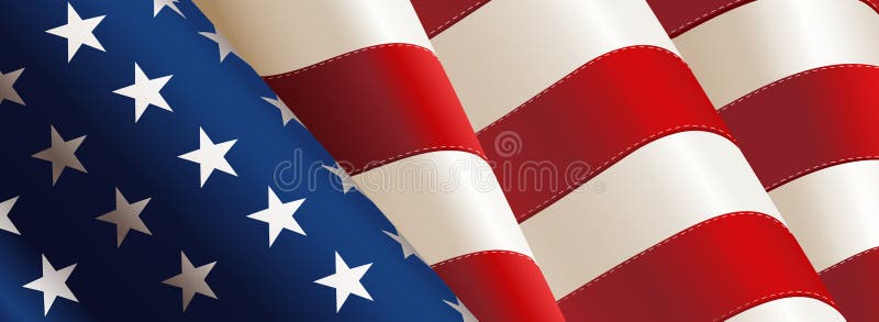 Vetor da bandeira americana ilustração royalty free Vetor da bandeira americana ilustração royalty free