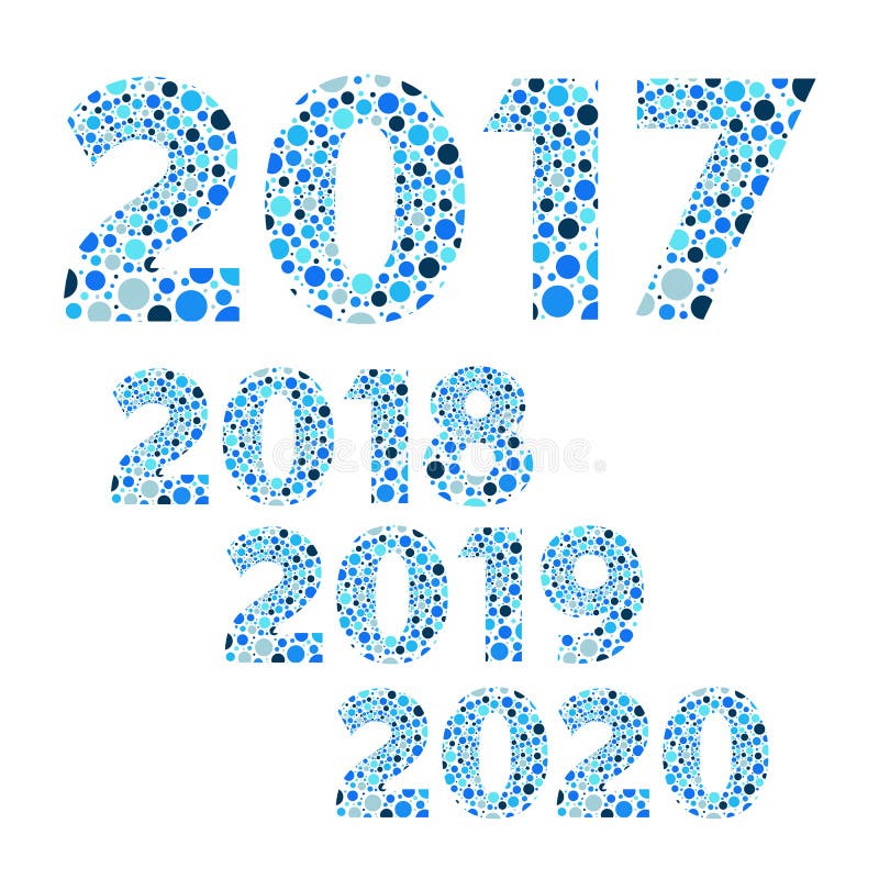 vetor da bolha do ano 2017 2018 2019 2020 novo feliz, azul ilustração royalty free vetor da bolha do ano 2017 2018 2019 2020 novo feliz, azul ilustração royalty free