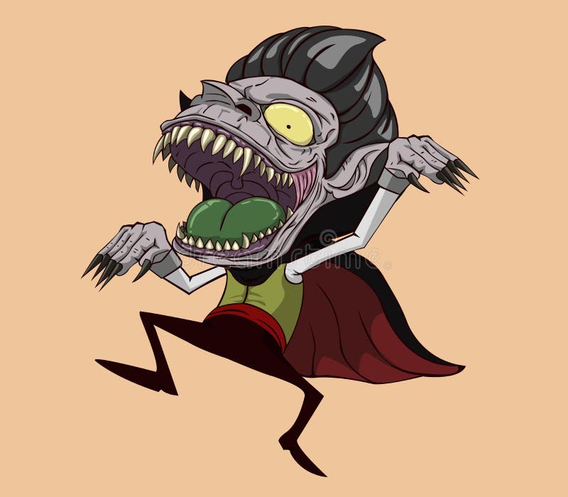 Vetor de Dracula Monstro na noite de Dia das Bruxas ilustração do vetor