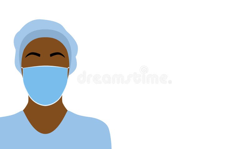 Desenho animado de enfermeira de menina negra fofa · Creative Fabrica
