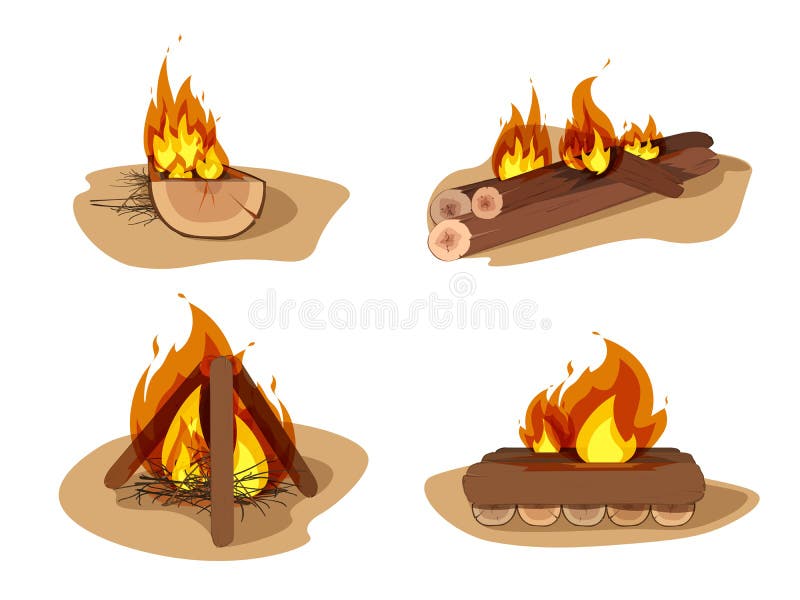 Fogueira De Desenhos Animados De Clipart De Fogo Simples Com Troncos E  Pedras Em Fundo Amarelo Vetor PNG , Fogo Simples, Clipart, Desenho Animado  Imagem PNG e Vetor Para Download Gratuito