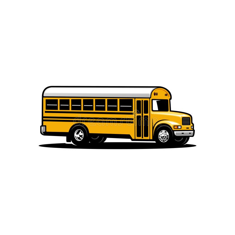 ônibus Escolar Pixel. ônibus Escolar Amarelo Para Camisetas. Ilustração do  Vetor - Ilustração de liso, fundo: 221785726