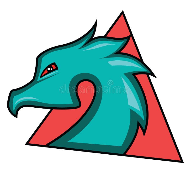o logotipo do dragão azul e água é perfeito para o logotipo de uma empresa  ou de um jogo 4976674 Vetor no Vecteezy
