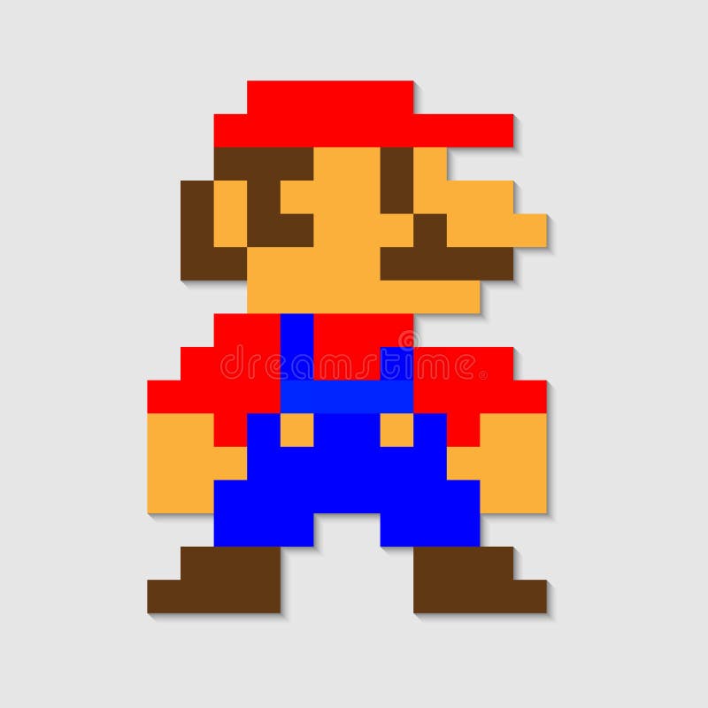 Arte De Super Mario Bros 3 Ilustração Vetorial De Design De Pixel