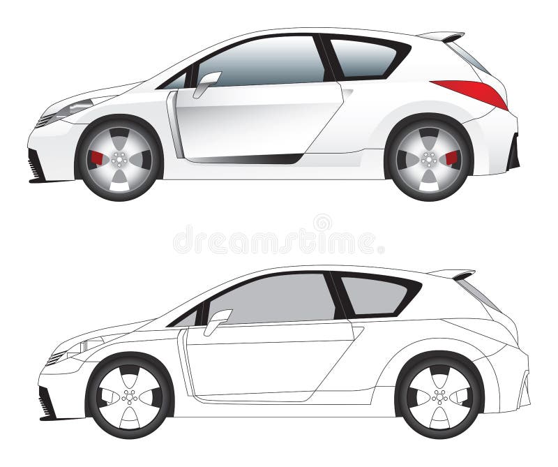 Vetor De Desenho De Quebra-cabeça Do Carro Ilustração Stock - Ilustração de  incorporado, anunciar: 157125173
