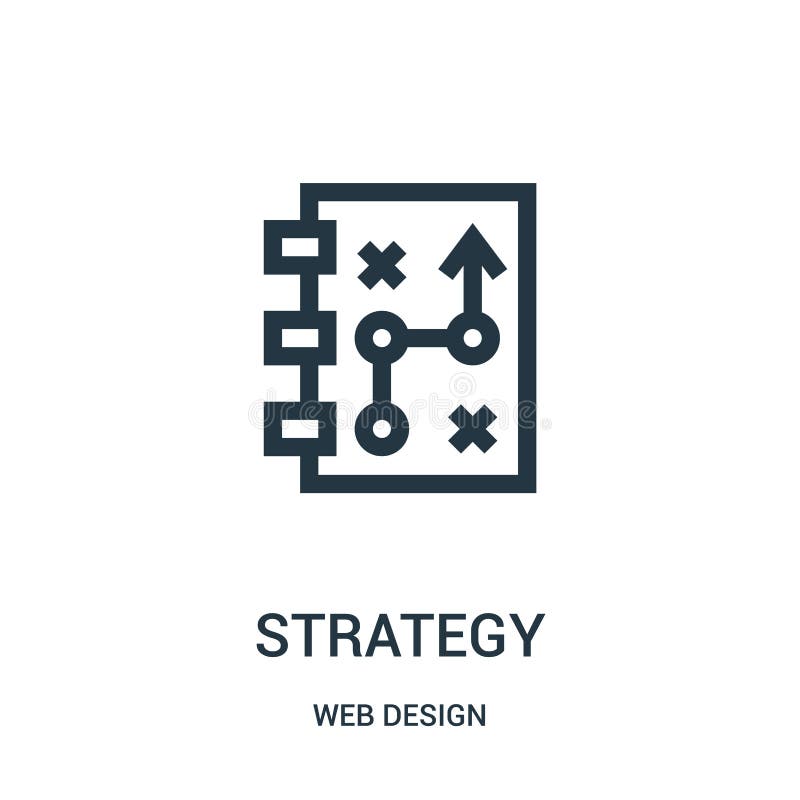 isolado marketing estratégia dentro linear cor ícone em branco fundo. torre,  xadrez, plano, o negócio 22425995 Vetor no Vecteezy