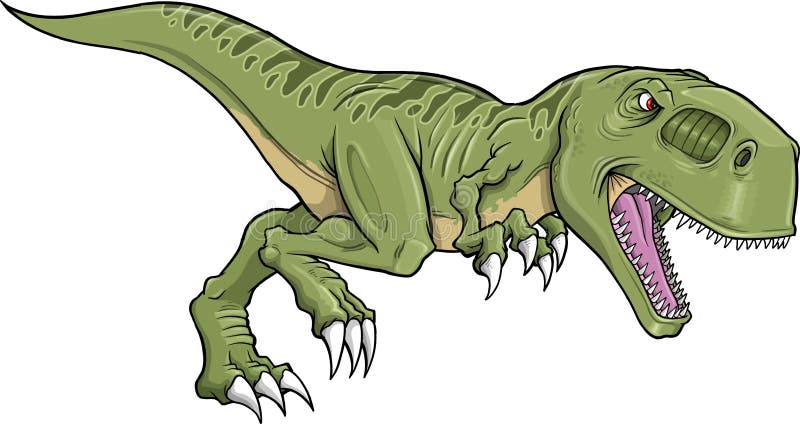 Vetor de Dinossauro Tyrannosaurus Rex ilustração royalty free
