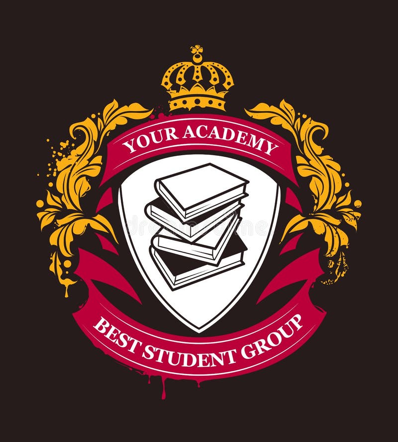Emblema da Academia Vetor ilustração royalty free