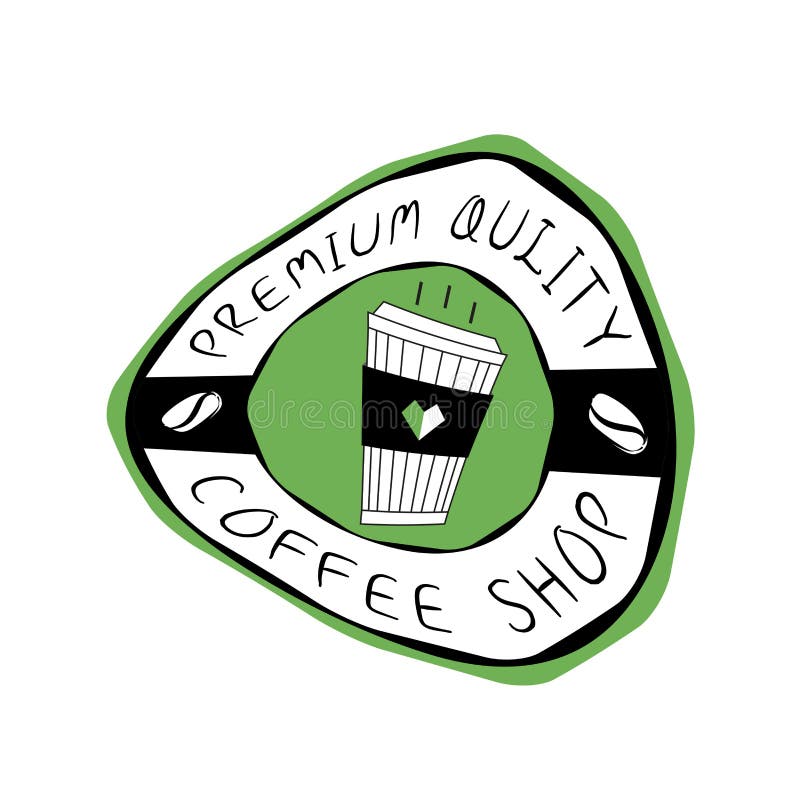 Vetor do logotipo da cafetaria, projeto do ?cone do copo de caf?, ?cone da Web ilustração royalty free Vetor do logotipo da cafetaria, projeto do ?cone do copo de caf?, ?cone da Web ilustração royalty free