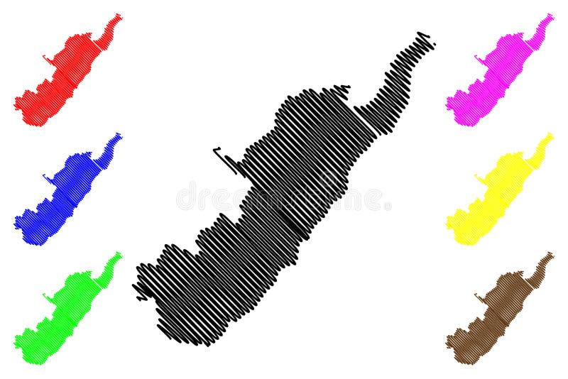 Vetor do mapa do departamento de Huila ilustração royalty free Vetor do mapa do departamento de Huila ilustração royalty free