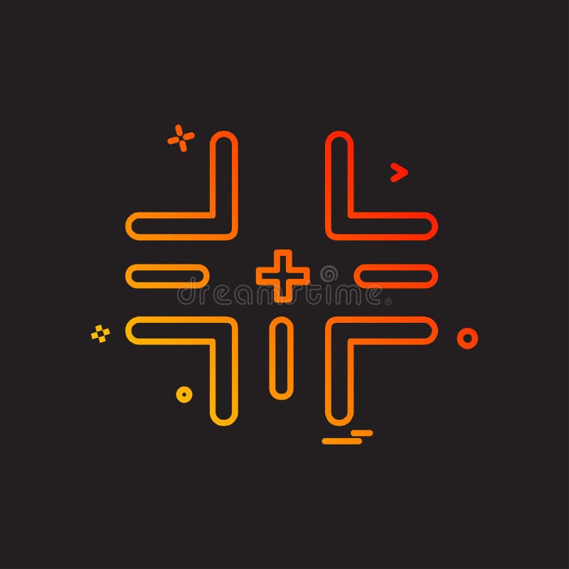 Vetor do projeto do ícone do alvo ilustração stock